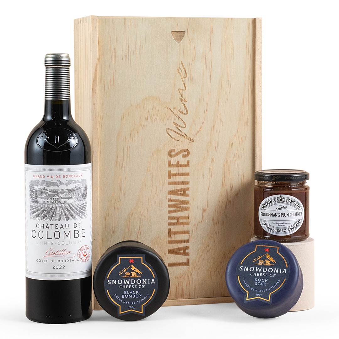 Bordeaux Red Wine & Snowdonia Cheese Hamper