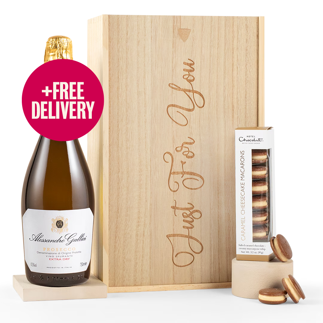 Hotel Chocolat Macarons & Prosecco Gift Set - Free Delivery*