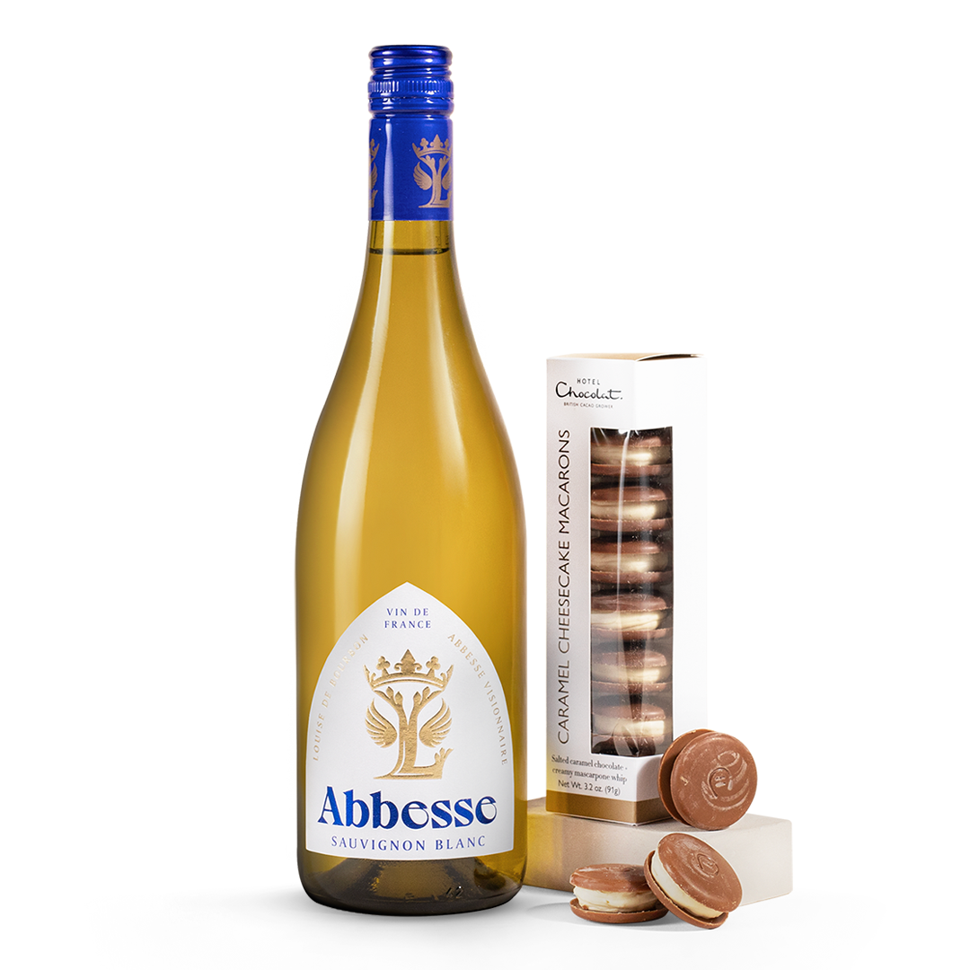 Abbesse Sauvignon Blanc & Hotel Chocolat Macarons Gift Abbesse Sauvignon Blanc & Hotel Chocolat Macarons Gift