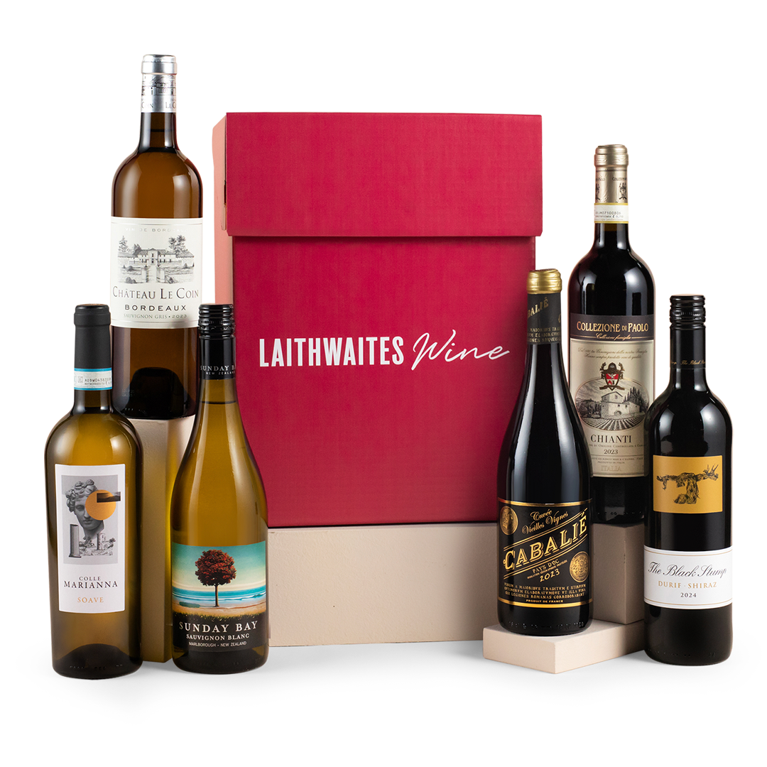 Classic Six Mixed Wine in Gift Box - Free Delivery*